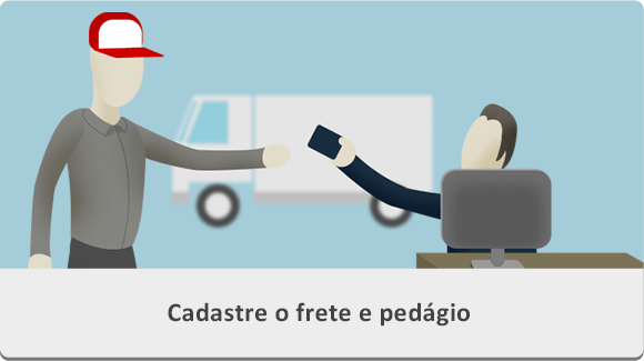 Cadastre o Frete e Pedágio