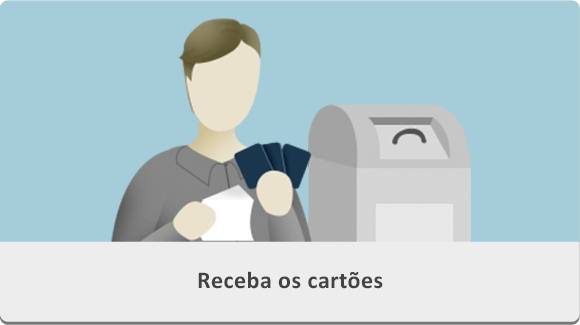 Receba os Cartões